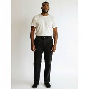 Dockers‎ Corduroy Pants 36x30 Black Excellent D3 Classic Fit Straight Leg Mens